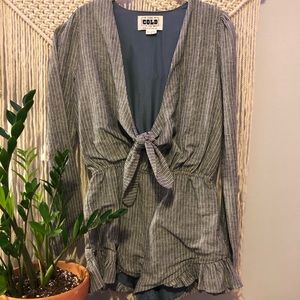 Stone Cold Fox Striped Ziggy Romper